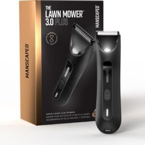 MANSCAPED® The Lawn Mower® 3.0 Plus Groin & Body Hair Trimmer – Updated SkinSafe™ Trimmer Blade, Waterproof Wet/Dry Groomer, USB-C Rechargeable, Men’s Wireless Ball Shaver